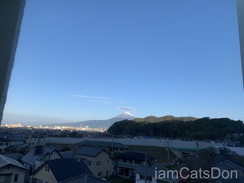 翠泉閣 沼津４階 窓からの景色 富士山