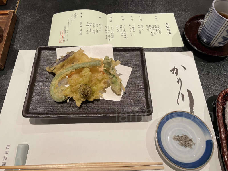 リバーサイドホテル 日本料理「かの川」で季節懐石料理 揚げ物