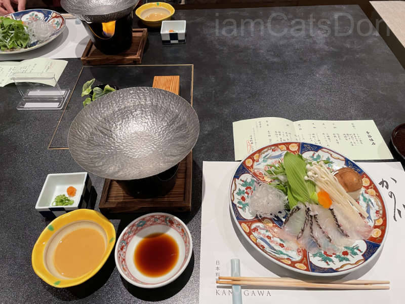 リバーサイドホテル 日本料理「かの川」で季節懐石料理 鍋